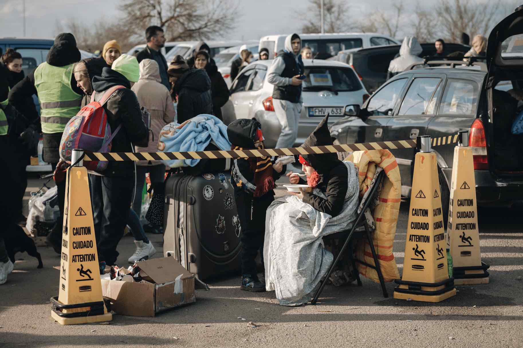 Rifugiati ucraini in arrivo al confine tra Ucraina e Moldavia - Febbraio 2022 - Foto: European Union, 2022