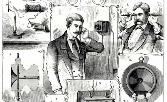 Una copertina di Scientific American dedicata al telefono, nel 1881