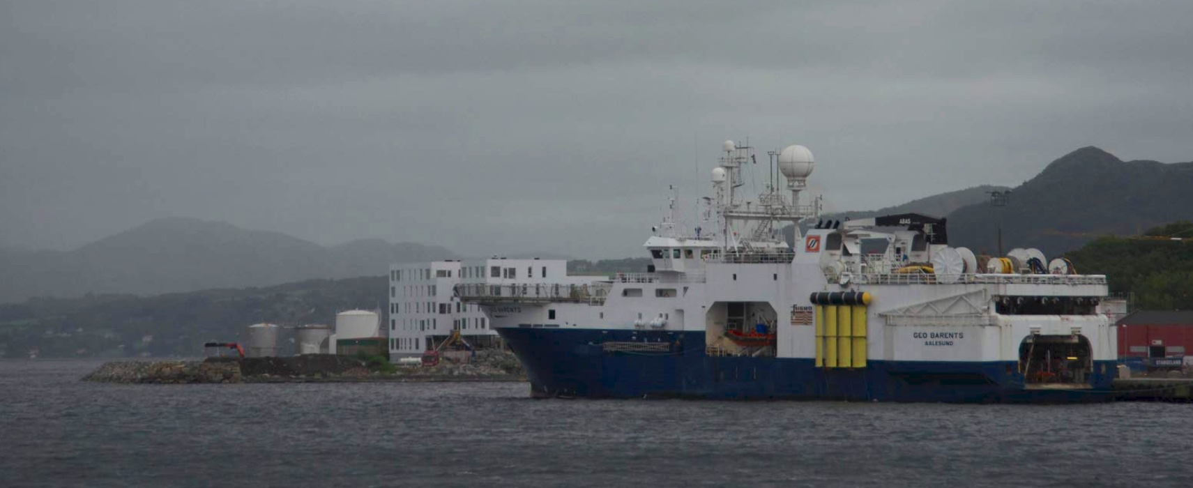 Geo Barents in Stavanger Harbour.