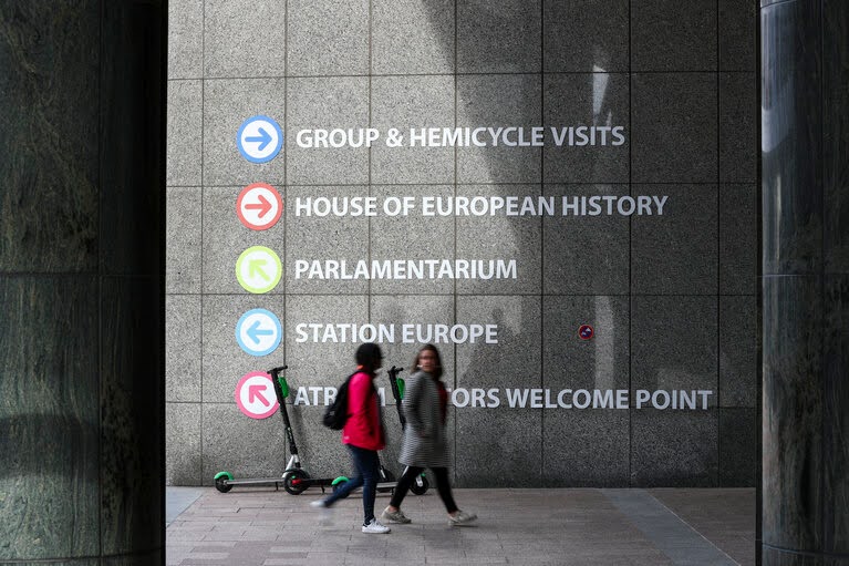 Fuori dal Parlamento Europeo, a Bruxelles - Foto: Parlamento Europeo