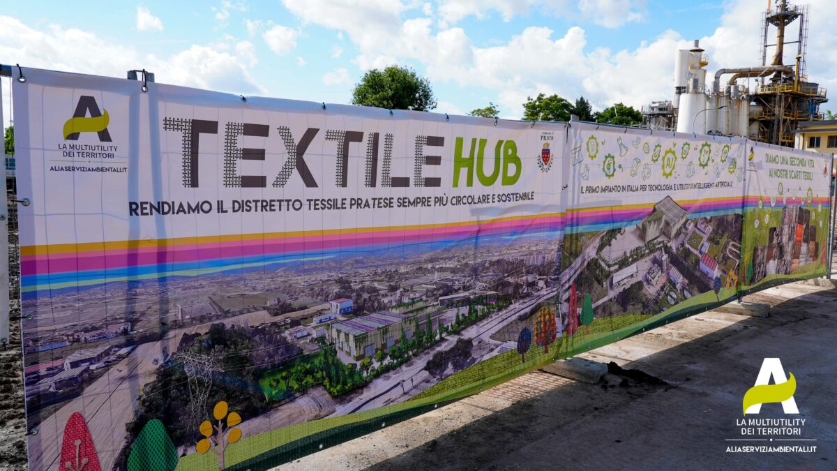 Il cantiere del Textile hub di Prato, nel settembre 2024 - Foto: Alia Servizi Ambientali S.p.A.