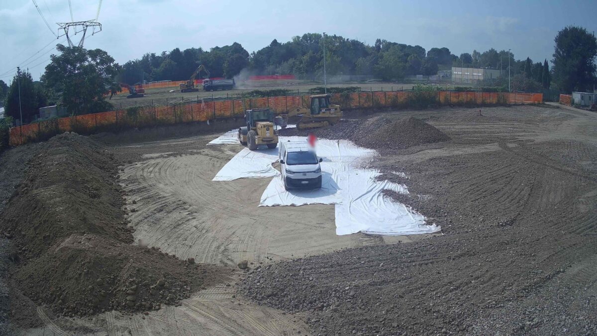 Il cantiere del Textile hub di Prato, nel settembre 2024 - Foto: Alia Servizi Ambientali S.p.A.