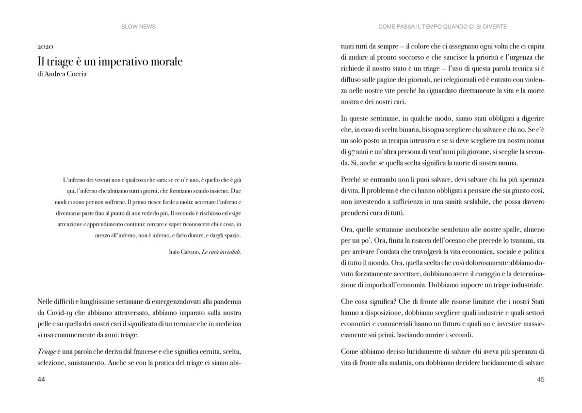 Slow News. Il primo progetto italiano di slow journalism.