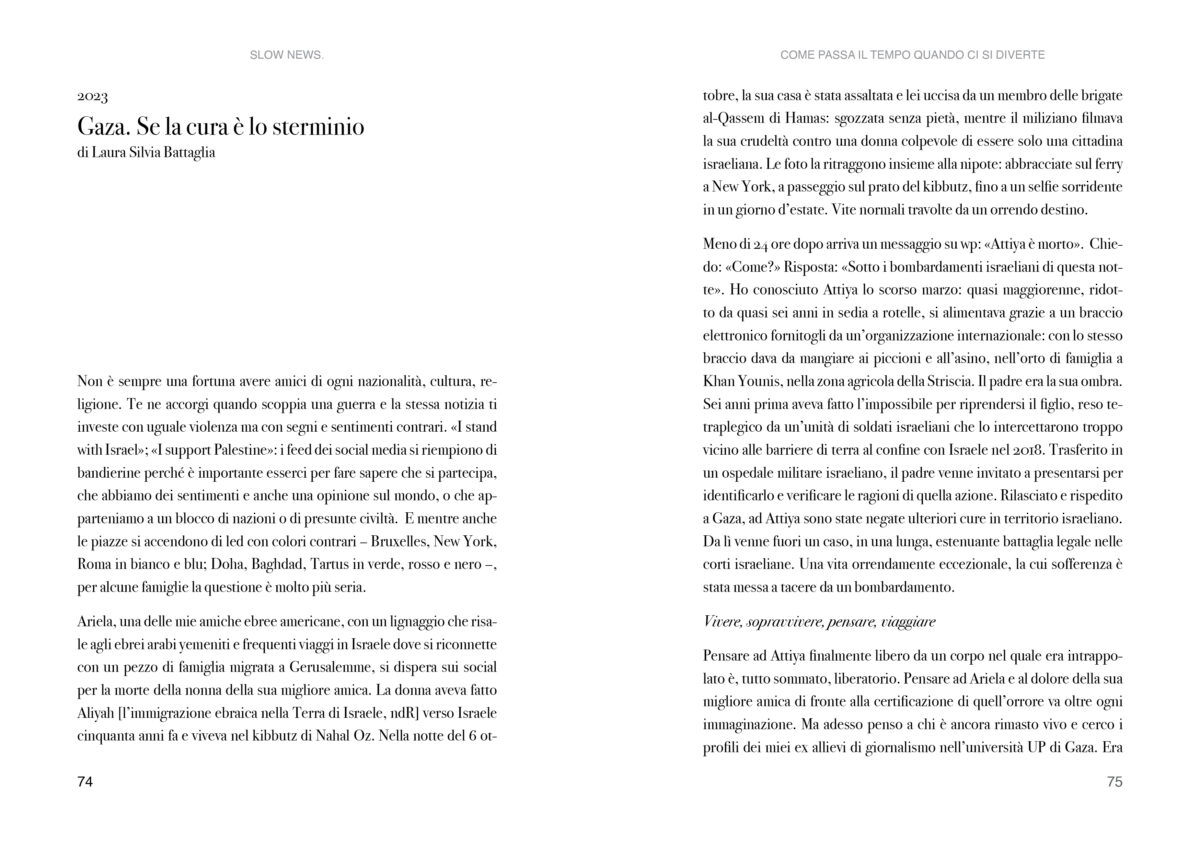 Slow News. Il primo progetto italiano di slow journalism.