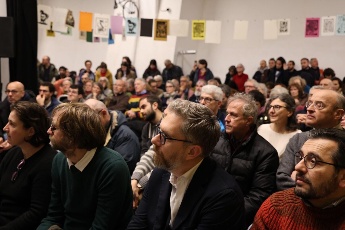 Un’assemblea del Comitato Città 30 per il rilancio dell’iniziativa, 20 gennaio 2026. Foto del Comitato Città 30.